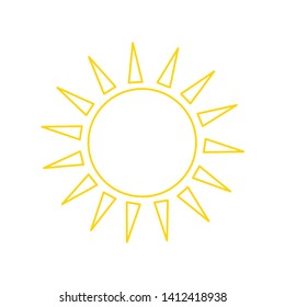 Icons - vector sun in summer