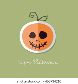Icons of vegetables and fruit. Pumpkin for Halloween . Flat vector set