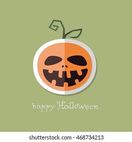 Icons of vegetables and fruit. Pumpkin for Halloween . Flat vector set