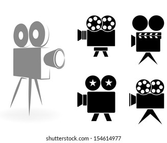 iconos de las cámaras de vídeo