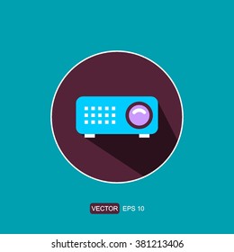 icons video projector for Web and Mobile