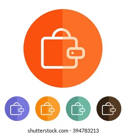 icons wallet for Web and Mobile