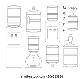 Icons for water cooler appliance