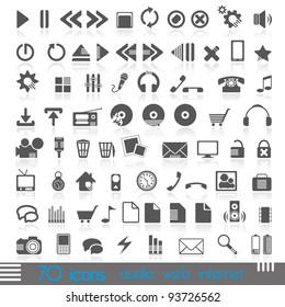 icons for web, audio, Internet ,ESP 10