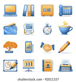 Icons for web blue orange series 3