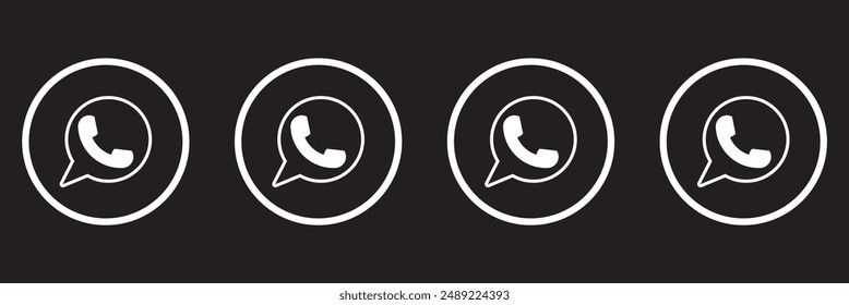 Icons. Web Icons. Contact us Icons. Communication Icon. Vector illustration