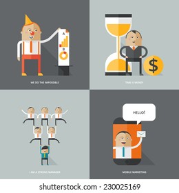 Iconos para el diseño web. Diseño plano