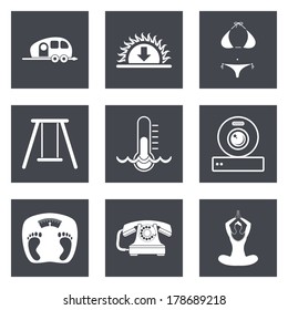 Icons for Web Design and Mobile Applications set 10. Vector illustration.