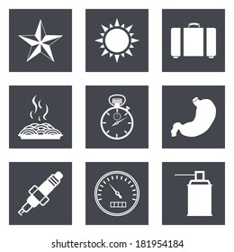 Icons for Web Design and Mobile Applications set 29. Vector illustration.