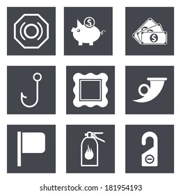 Icons for Web Design and Mobile Applications set 14. Vector illustration.