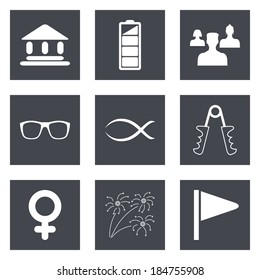 Icons for Web Design and Mobile Applications set 33. Vector illustration.