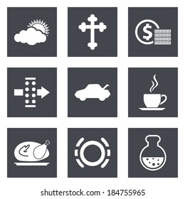 Icons for Web Design and Mobile Applications set 31. Vector illustration.