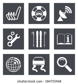 Icons for Web Design and Mobile Applications set 39. Vector illustration.