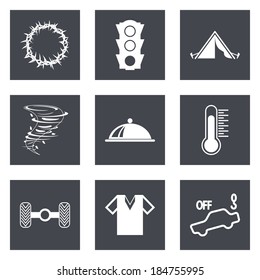 Icons for Web Design and Mobile Applications set 43. Vector illustration.