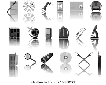 Icons for web the designer in a vector