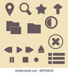 icons for web and interface,Search, folders
