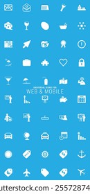 Icons for web and mobile applications set vector illustration.