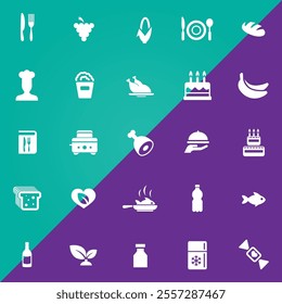 Icons for web and mobile applications set vector illustration.