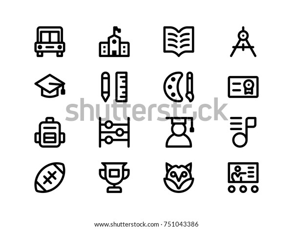 Icons Web Mobile Print Designed 32x32 Stock Vector Royalty Free