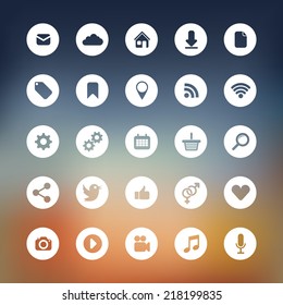 icons for web and user interface design