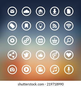icons for web and user interface design