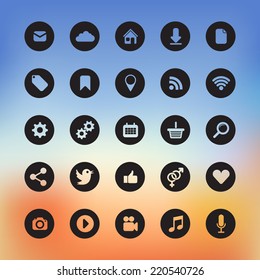 icons for web and user interface design