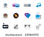 Icons for website or printed literature - editable vector illustrations