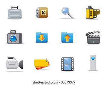 Icons for website or printed literature - editable vector illustrations