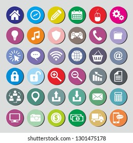 icons websites and mobile vector