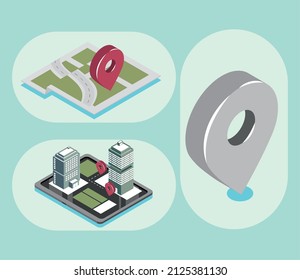 icons you are here location navigation