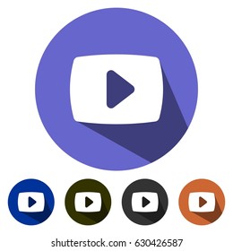 Youtube Logo Icon In Ios Style
