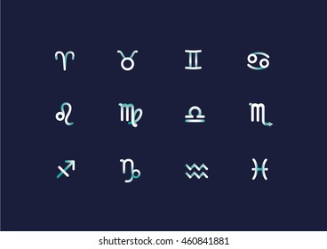 icons of the zodiac signs
