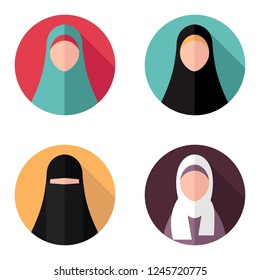Icons/avatars for muslim women