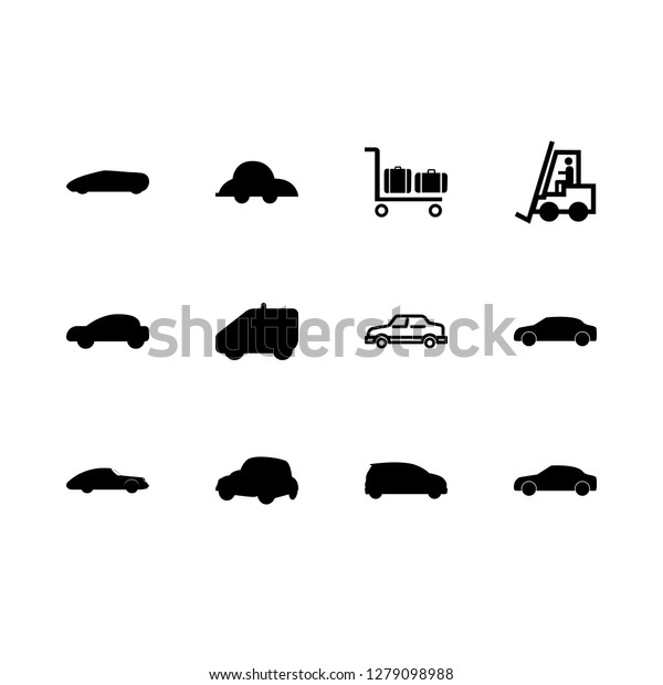 [IconsCount] automotive vector set. With car, pickup\
and super car icons in\
set