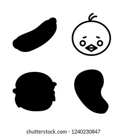 [IconsCount] barbecue vector set. With steak, chicken and hot dog icons in set