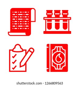 [IconsCount] book vector set. With scroll, alchemy and list icons in set