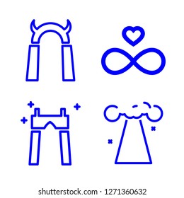 [IconsCount] end vector set. With heaven, eternity and hell icons in set