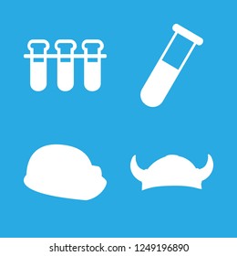 [IconsCount] formula vector set. With helmet and chemistry icons in set