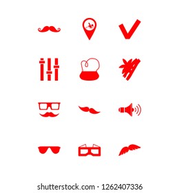 [IconsCount] hairstyle vector set. With evening bag, barrette and swimming pool pin icons in set