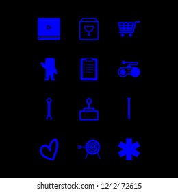 [IconsCount] hand vector set. With archery, robot and heart icons in set