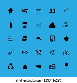 [IconsCount] party vector set. With new years eve, arrows and wedding icons in set