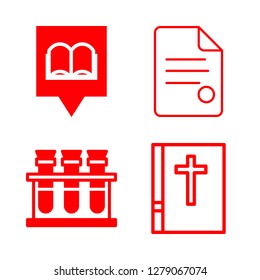 [IconsCount] reading vector set. With alchemy, library pin and document icons in set