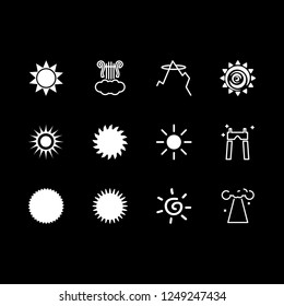 [IconsCount] sunbeam vector set. With heaven and sun icons in set