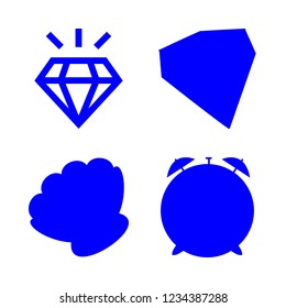 [IconsCount] treasure vector set. With sea pearl and diamond icons in set
