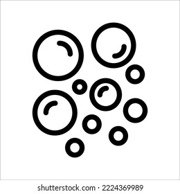 icon,soap foam, bubbles, foam, on a white background.