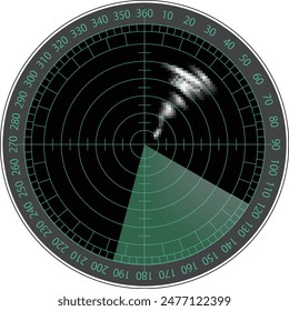 An icon-style illustration of a sonar search.
(Not AI-generated)