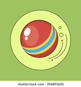 icon,toy,red ball