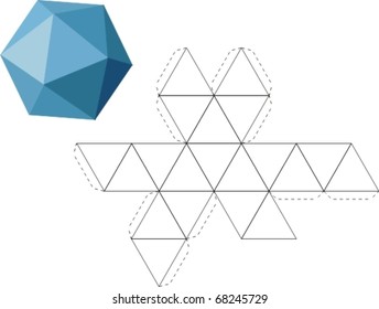 Icosahedron net