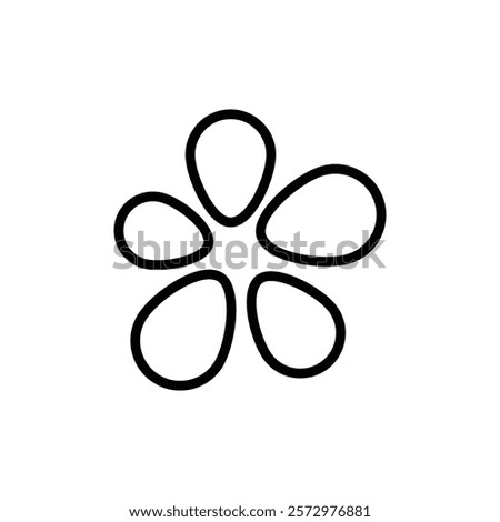 Icq icon flat editable icon mark