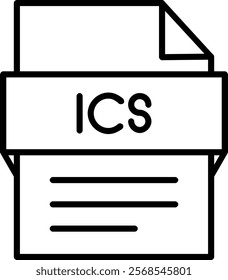 Ics File Icon Symbol Art Sign